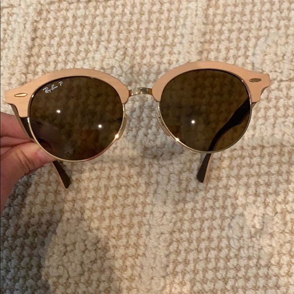 Ray Ban Clubround Wood Sunglasses - Picture 2 of 6